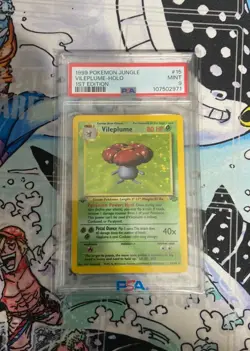 Pokemon Vileplume Jungle 1st Edition Holo #15/64 1999 PSA 9 Rare Card - Image 1