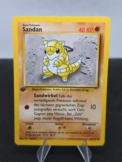 Pokemon Card 1st Edition German Sandan Sandshrew (62/102) Base Set ***NM*** - Image 1