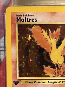 CGC 10 (CGC 9.5) Moltres 12/62 Holo 1st Edition Fossil 1999 Vintage Pokemon Card - Image 4