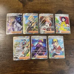Pokemon TCG Full Art Trainer Ultra Rare LOT 7 Cards - Image 1