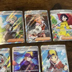 Pokemon TCG Full Art Trainer Ultra Rare LOT 7 Cards - Image 4