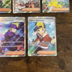 Pokemon TCG Full Art Trainer Ultra Rare LOT 7 Cards - Image 5