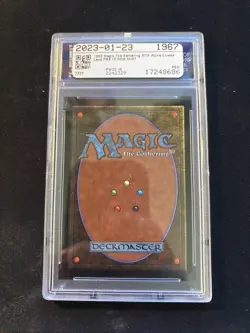 1993 Magic the Gathering MTG Alpha Cursed Land PSA 10 GEM MT - Image 2