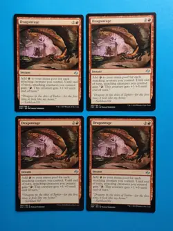 MTG 4x Dragonrage x4 NM Fate Reforged Magic Playset - Image 1