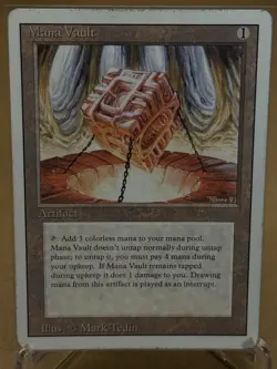 Magic: The Gathering Mana Vault Rare Artifact Revised Edition Regular Mark Tedin - Image 1