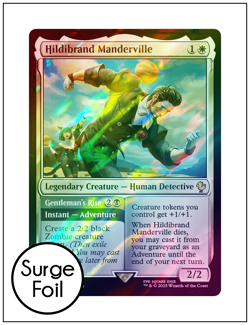 1x Hildibrand Manderville, Surge Foil, Final Fantasy, Magic MTG NM - Image 1