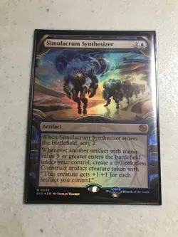 NM Simulacrum Synthesizer (SHOWCASE FOIL) MTG Outlaws of Thunder Junction - Image 1