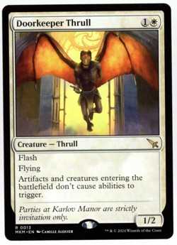 Doorkeeper Thrull 0013 Non Foil Rare Murders at Karlov Manor MTG Near Mint - Image 1