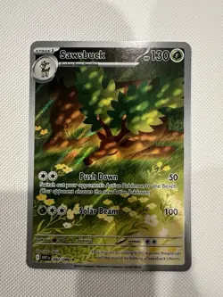 Pokemon TCG Sawsbuck 092/086 Illustration Rare White Flare MINT/NM - Image 1
