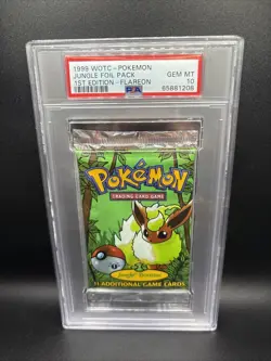 1999 WOTC Pokemon Jungle 1st Edition FLAREON Art Pack PSA 10 - Image 1