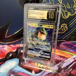 Pokemon Rayquaza GX #068/096 Japanese Sky-Splitting Charisma CGC Pristine 10 - Image 1
