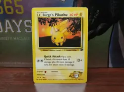 Pokemon Lt. Surge's Pikachu #84/132 Gym Challenge Unlimited - Image 1