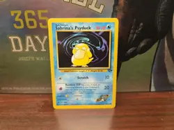 Pokemon Sabrina's Psyduck #99/132 Gym Challenge Common Unlimited - Image 1
