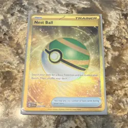 Pokemon Nest Ball 255/198 SV01: Scarlet & Violet Holo Gold Secret Rare - Image 1