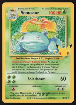 Venusaur 15/102 Pokemon Celebrations Classic Collection - Image 1