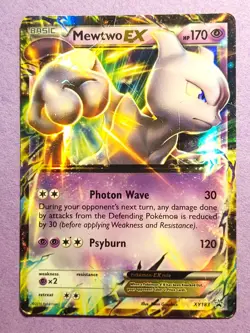 Pokemon TCG Mewtwo EX Black Star Promo XY183 Ultra Rare Holo - Image 1
