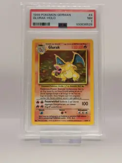 Pokemon / Pokemon - Glurak Charizard Base Set 4/102 Holo PSA 7 Deutsch - Image 1