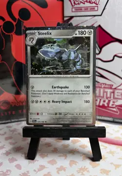 Pokemon Paradox Rift Steelix 125/182 Cosmos Holo Exclusive Promo NM - Image 1