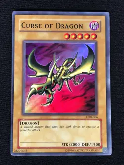 Yugioh Curse of Dragon LOB-066 Super (NM) - Image 1