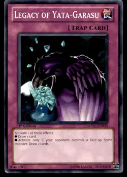Legacy of Yata-Garasu - SDDL-EN033 - 1st Edition - YuGiOh| Buy 2 Get 1 Free - Image 1