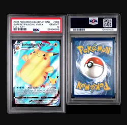 PSA 10 Gem Mint Surfing Pikachu Vmax 009/025 Celebrations Pokemon TCG - Image 3