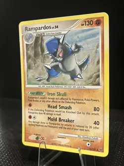 Rampardos 13/127 Platinum Holo Rare Pokemon TCG - Image 4