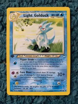 1st Edition LIGHT GOLDUCK 47/105 Neo Destiny Set - Pokemon WOTC Card - LP - Image 1