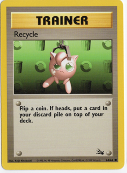 Recycle 61/62 Fossil Set Pokemon Card - Image 1