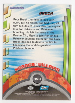 Brock #HV8 Topps TV Animation Edition 2000 Pokemon Card - Image 2