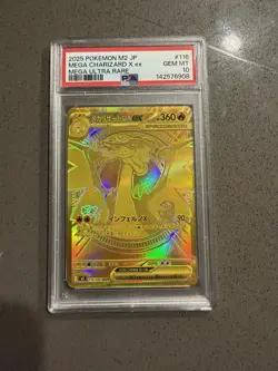 Pokemon Mega Charizard x EX Mur 116/080 Inferno x M2 Card Japanese, 2025 Psa 10 - Image 1