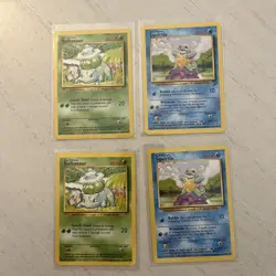 Bulbasaur And Squirtle Base Set Lot (4 Cards) - Image 1