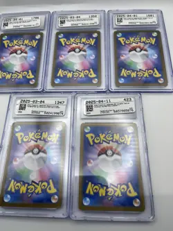 Pokemon Lot of 5 CGC Slabs: eevee evolutions - Image 4