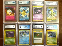 Pokemon Graded Slabs Card Lot Of 8 Vintage Modern 7 DOLLAR EACH START - Image 1