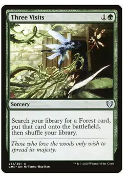 NM Three Visits - Magic the Gathering: Commander Legends Regular - Free Shippin - Image 1