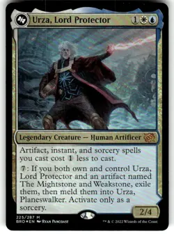 FOIL URZA, LORD PROTECTOR The Brothers' War BRO Magic MTG Near MINT CARD - Image 1