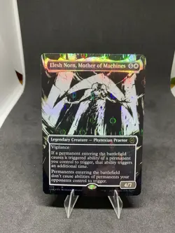 Elesh Norn, Mother of Machines (Showcase) (Step-and-Compleat Foil) Phyrexia MTG - Image 1