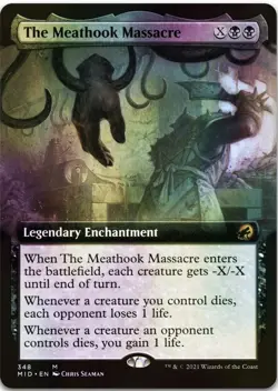 The Meathook Massacre (Extended Art) #348 (Foil) NM Midnight Hunt MID Magic MTG - Image 1