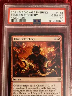 PSA 10 Gem Mint Tibalt's Trickery (153) Kaldheim KHM MTG Magic - Image 2