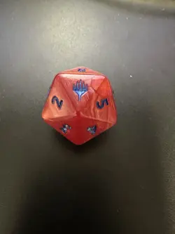 MTG Marvel Spiderman Red Oversized D20 Die Dice Life Counter D&D - Image 2