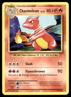 Pokemon TCG Pokemon Charmeleon Charmeleon Uncommon Regular - Image 1