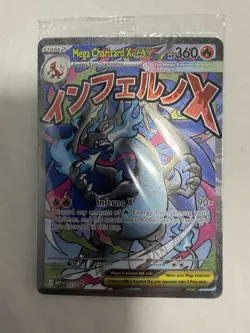 Pokemon TCG Mega Charizard X Ex Promo 023 Sealed Holo with Oricorio EX - Image 1