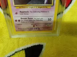 Pokemon Base Set 4th UK Print 1999-2000 Haunter 29/102 Ace Graded 8 NM-MT - Image 2