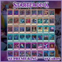SUPREME KING EVIL HERO STARTER DECK 48 | Dark Fusion Gaia Duelist Kingdom YuGiOh - Image 1