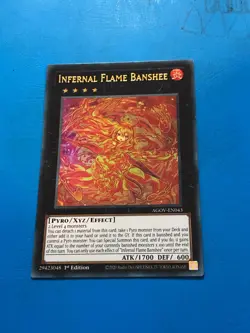 YUGIOH Ultra Rare Infernal Flame Banshee AGOV-EN043 1st Edition - Image 1