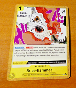 ONE PIECE CARD GAME ST CARTE FRANCAISE ST28 BRISE FLAMMES OP07-116 FR NM - Image 1