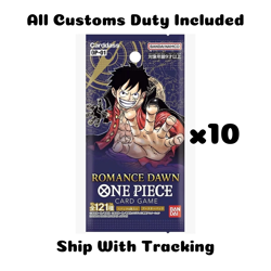 ONE PIECE TCG CARD GAME OP01 ROMANCE DAWN set 10 PACKs AUTHENTIC JAPANESE - Image 1