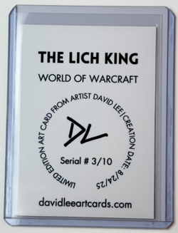 The Lich King Limited Edition Artist Signed World Of Warcraft Trading Card 3/10 - Image 2