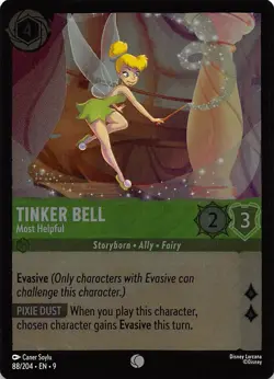 Tinker Bell Most Helpful Foil 88/204 Fabled Disney Lorcana - Image 1