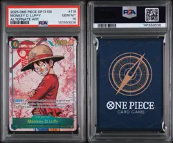 2025 ONE PIECE OP13-CARRYING ON HIS WILL ALTERNATE ART MONKEY D. LUFFY PSA 10 - Image 2