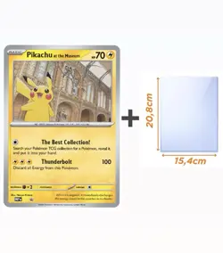 Pokemon x Natural History Museum Pikachu Jumbo Promo Card Sealed TRUSTED SELLER - Image 2
